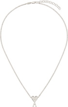 AMI Paris Silver Brass Ami de Coeur Pendant Necklace