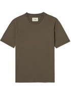 Folk - Garment-Dyed Cotton-Jersey T-Shirt - Brown