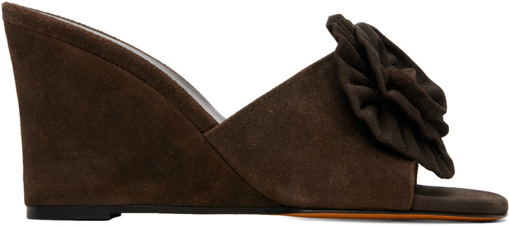 Photo: Maryam Nassir Zadeh Brown Flor Wedge Heeled Sandals
