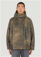 L-Luca Hooded Jacket in Brown