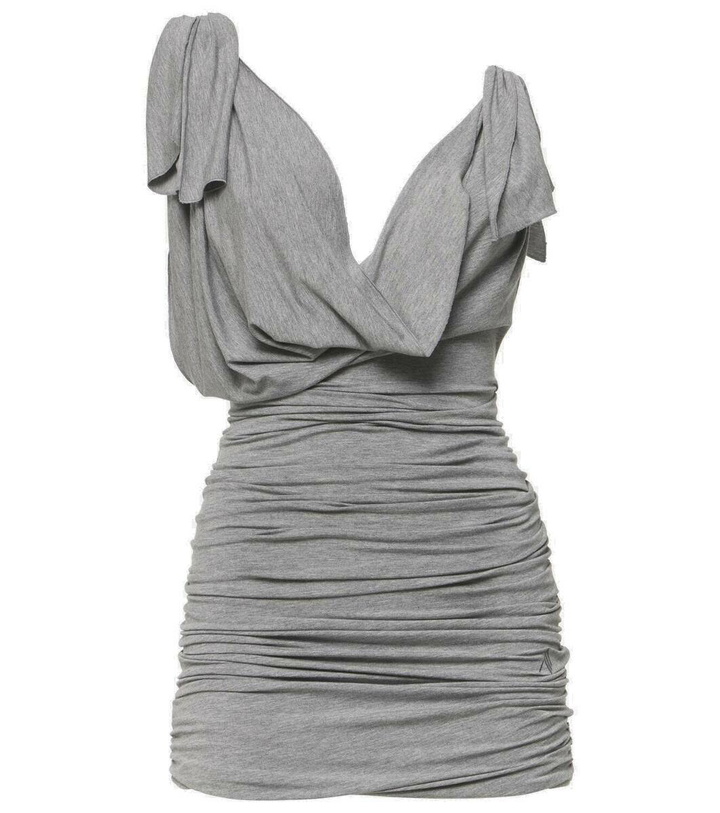 Photo: The Attico Draped jersey minidress