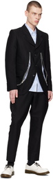 Comme des Garçons Homme Deux Black Zip Blazer