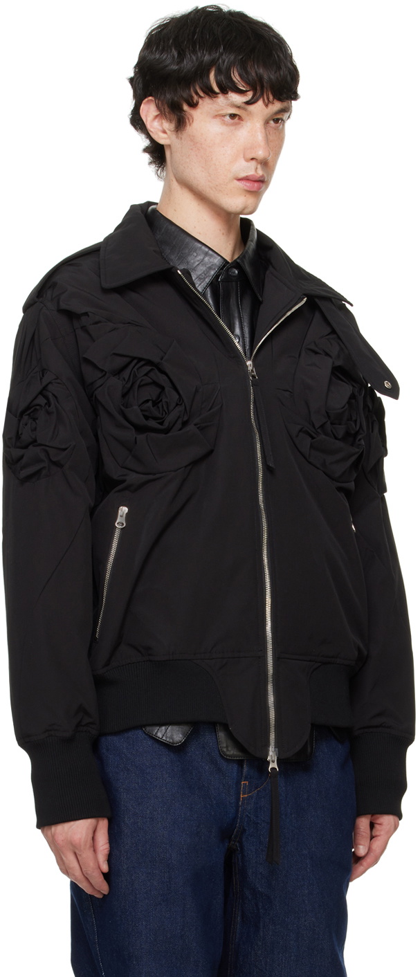 Juntae Kim Black Flower Jacket
