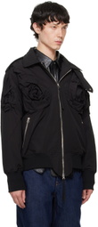 Juntae Kim Black Flower Jacket