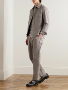 Barena - Tapered Garment-Dyed Cotton-Blend Gabardine Trousers - Gray