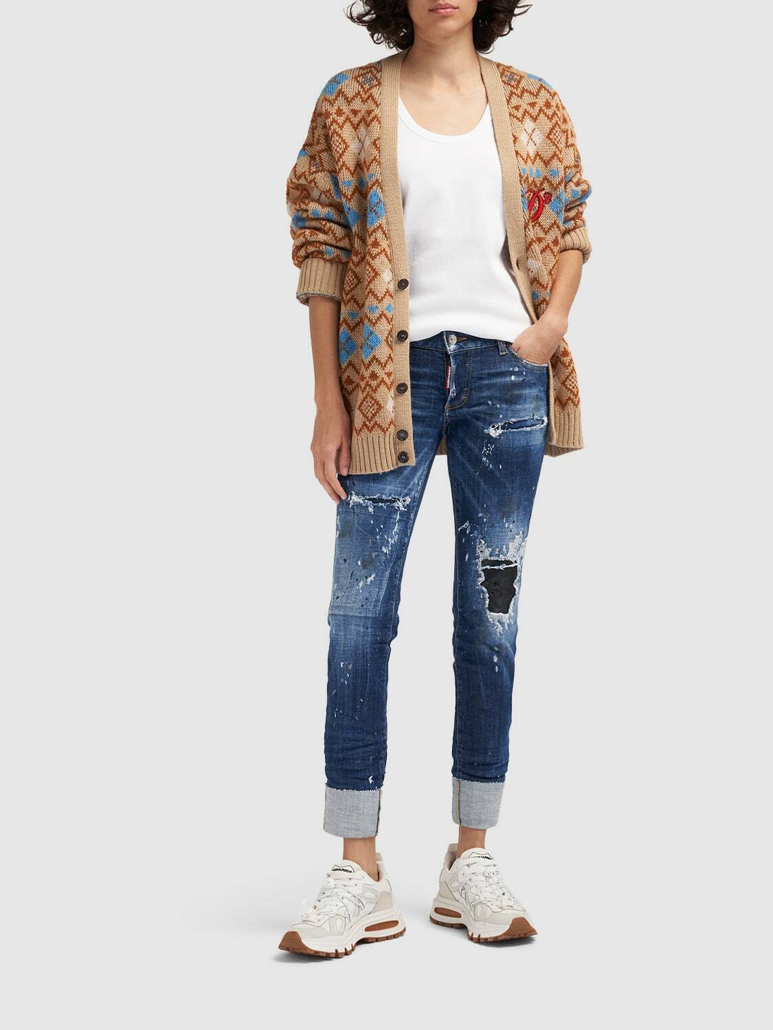DSQUARED2 - Jennifer Denim Straight Crop Jeans Dsquared2
