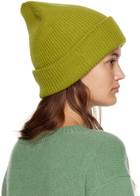 The Elder Statesman Green Parker Beanie