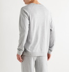 Paul Smith - Embroidered Melangé Loopback Cotton and Modal-Blend Jersey Sweatshirt - Gray