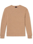 MP Massimo Piombo - Waffle-Knit Wool Sweater - Brown