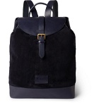 Anderson's - Suede and Leather Backpack - Blue