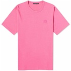 Acne Studios Men's Nash Face T-Shirt in Bright Pink