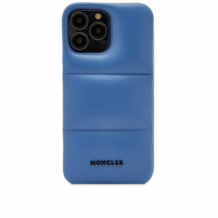 Photo: Moncler Men's iPhone 13 Pro Case in Blue
