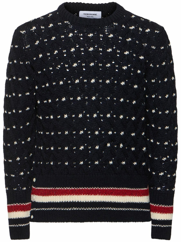 Photo: THOM BROWNE All Over Cable Stitch Classic Sweater