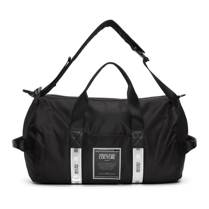 Photo: Versace Jeans Couture Black Reflector Tape Gym Bag