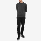 C.P. Company Men's Garment Dyed Centre Logo Crew Sweat in Raven