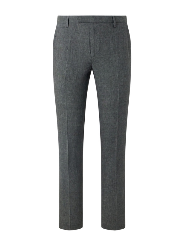 Photo: Sunspel - Straight-Leg Pleated Linen Suit Trousers - Green