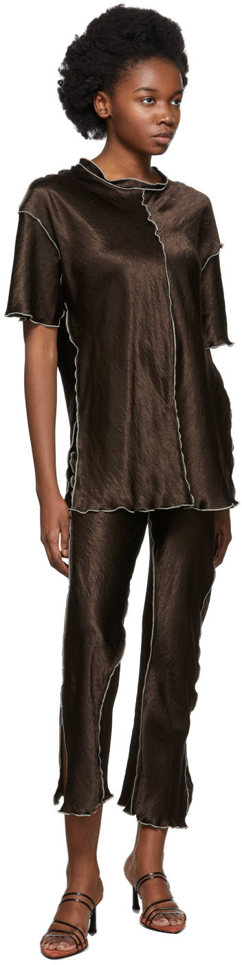 Yuzefi Brown Curly T-Shirt