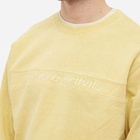 thisisneverthat Men's SP-Logo Crew Sweat in Yellow