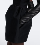Balenciaga Wool and silk-blend minidress