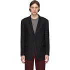 Thom Browne Black Wool 4-Bar Blazer