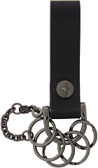 Yohji Yamamoto Black Leather Keychain