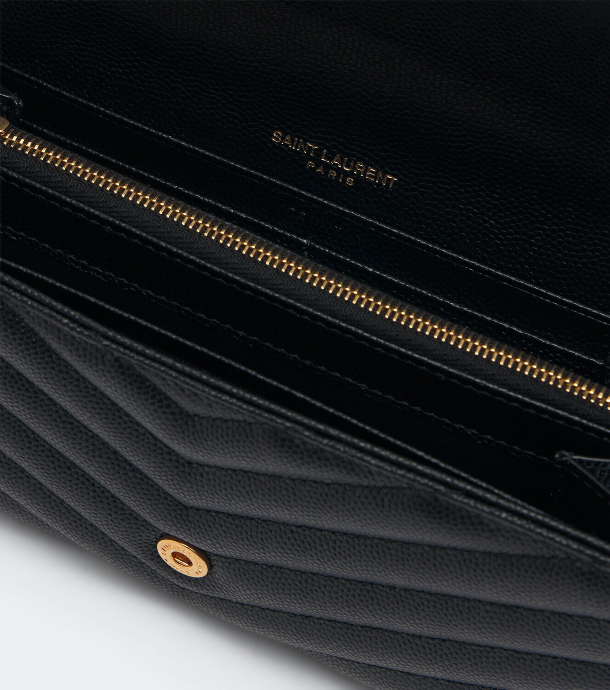 Saint Laurent Cassandre Large matelassé leather wallet