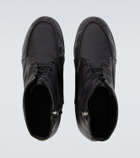 Auralee Leather Derby boots