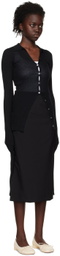 Quira SSENSE Exclusive Black Spread Collar Cardigan