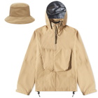 Acronym Men's Goretex Removable Hood Jacket in Khaki