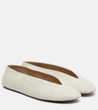 The Row Fay leather ballet flats