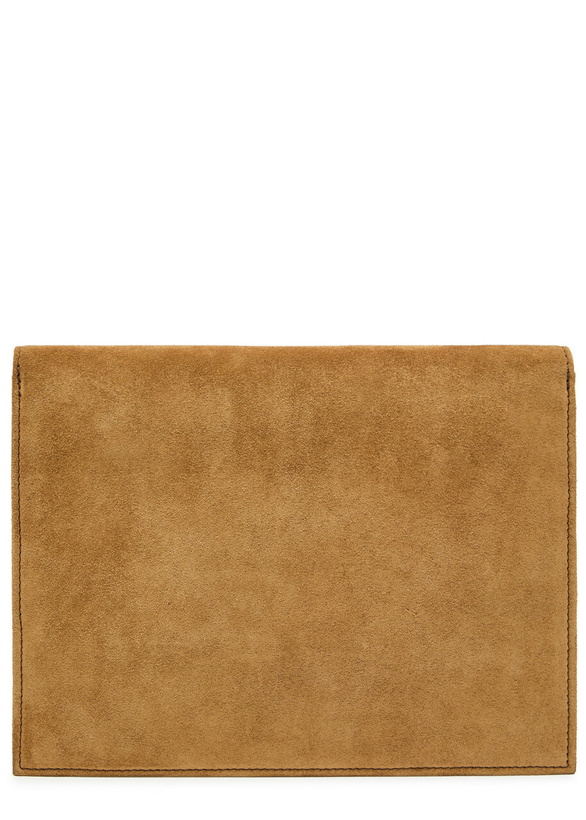 Photo: Metier Large Suede Jewellery Pouch - Tan - One Size