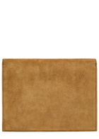 Metier Large Suede Jewellery Pouch - Tan - One Size