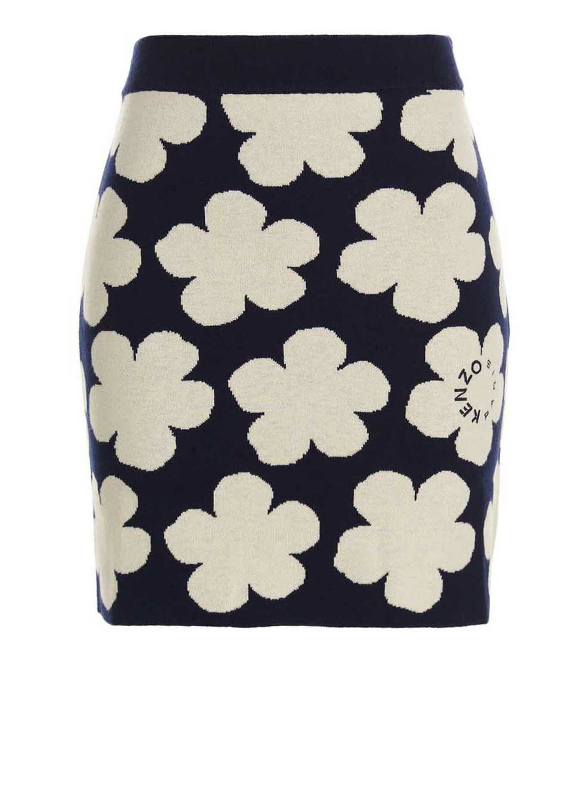 Kenzo Black Kenzo Paris Boke Flower 2.0 Midi Skirt Kenzo
