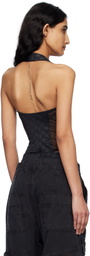 MISBHV Black Shape Up Tank Top