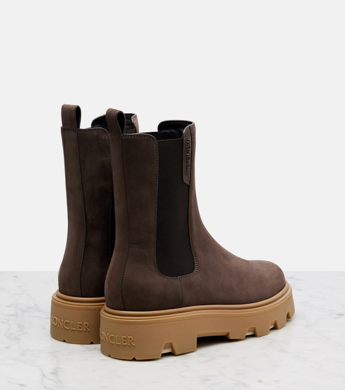 Moncler Aurea suede Chelsea boots