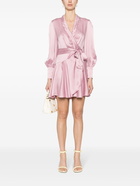 ZIMMERMANN - Silk Wrap Mini Dress