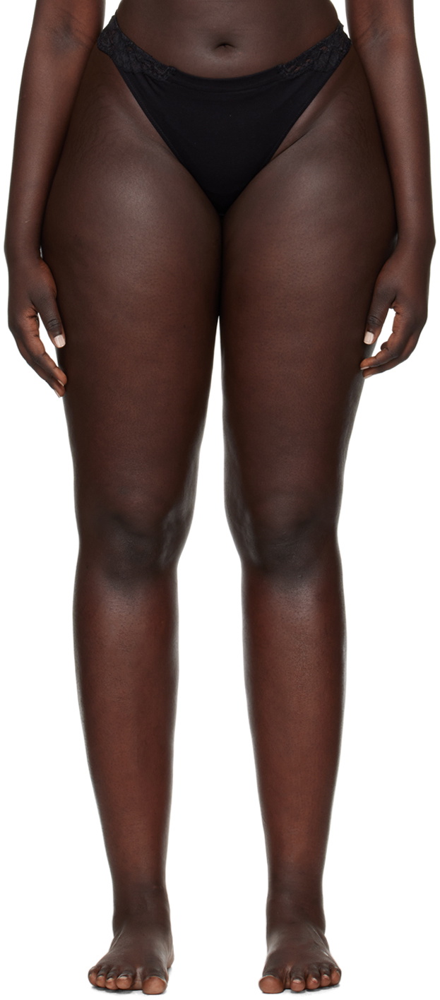 La Perla Black Slip Thong