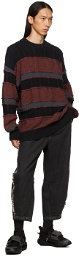 Li-Ning Black & Red Striped Sweater