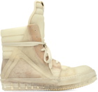 Rick Owens Off-White Geobasket Sneakers