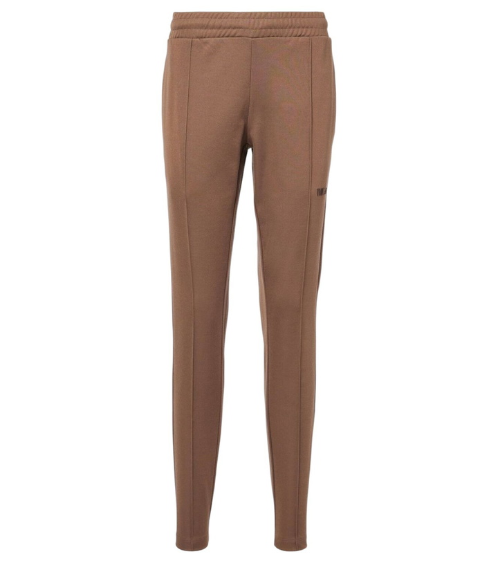 Photo: The Attico Logo cotton-blend jersey sweatpants