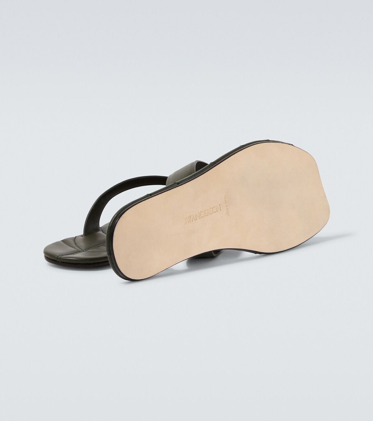 JW Anderson Leaf leather thong sandals