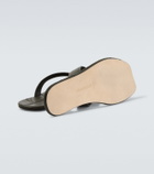 JW Anderson Leaf leather thong sandals