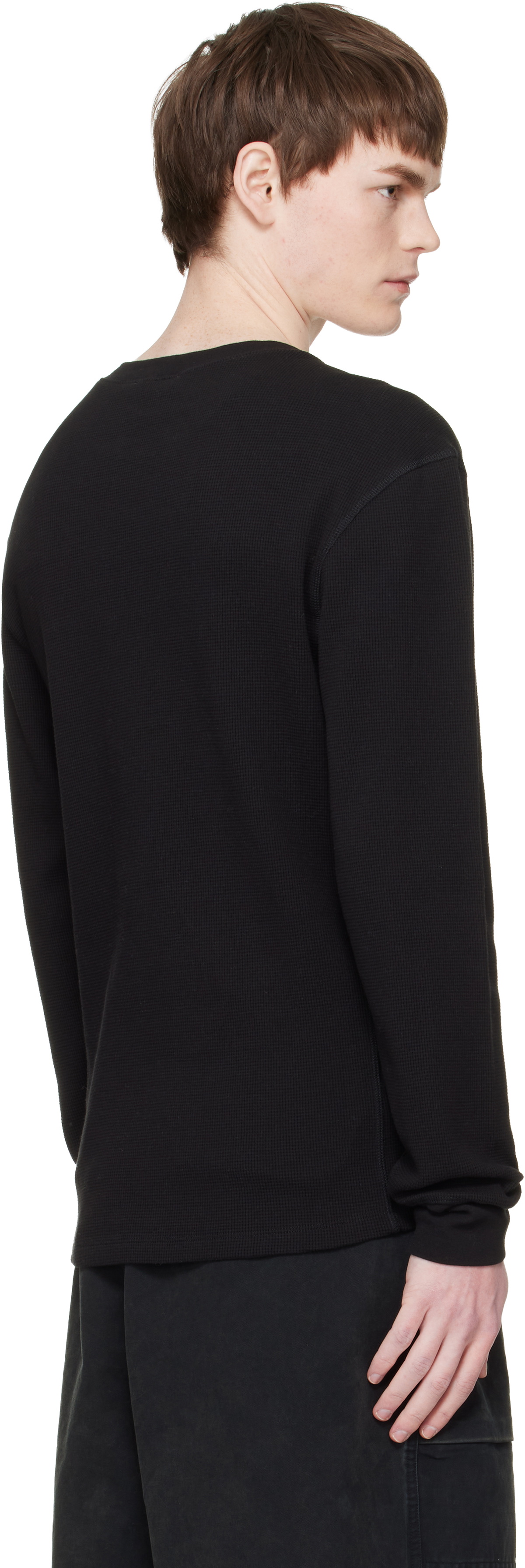 Entire Studios Black Thermal Long Sleeve T-shirt