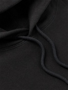 Flagstuff - Printed Cotton-Jersey Hoodie - Black