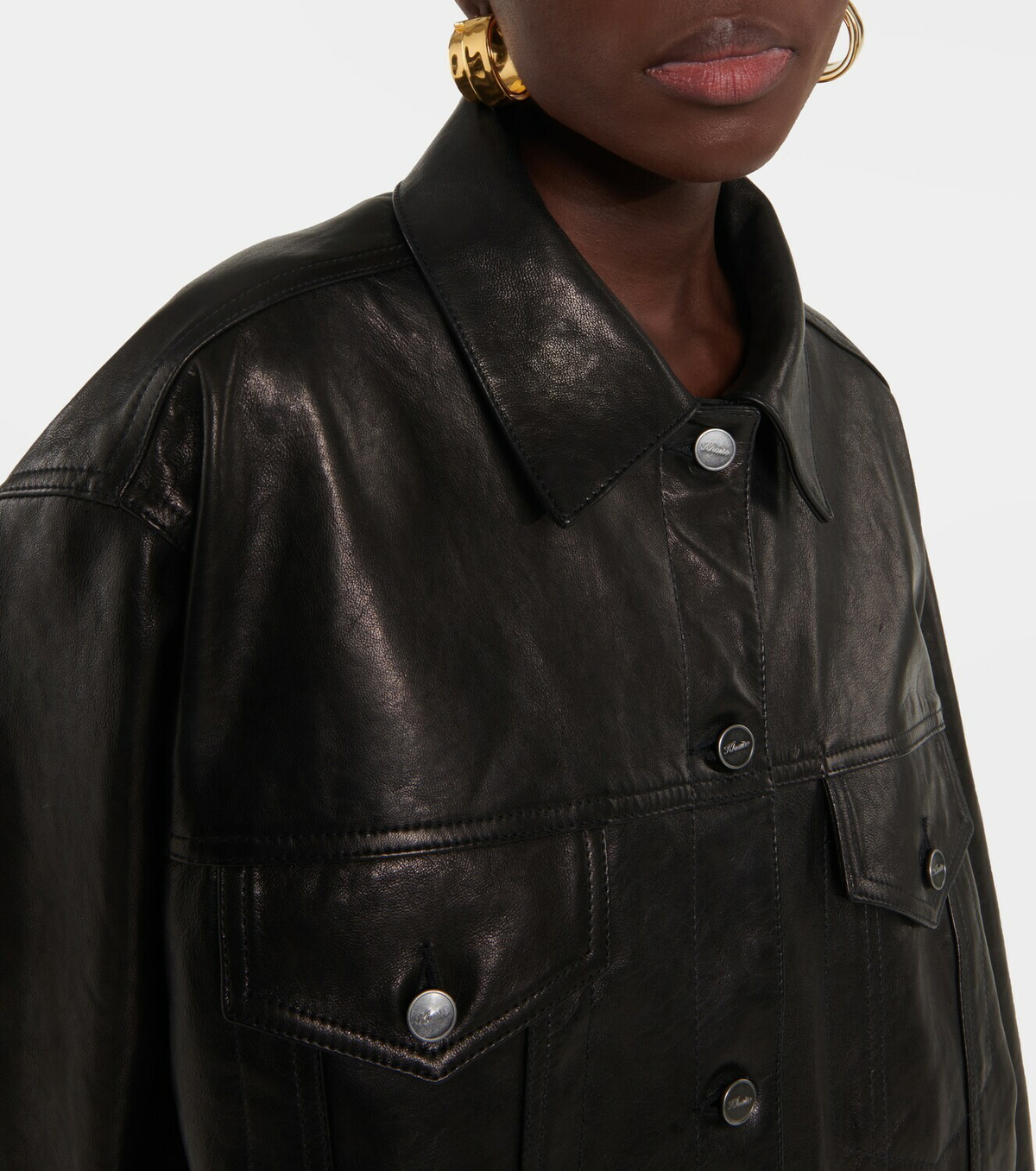 KHAITE ジャケット CORDELIACROPPEDJACKET_BLACKLEA