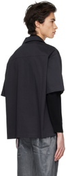 44 Label Group Black Bowling Big Skull Shirt