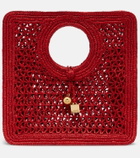 Jacquemus Spiaggia Small raffia top-handle bag