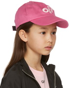 Off-White Kids Pink Stamp Baseball Cap