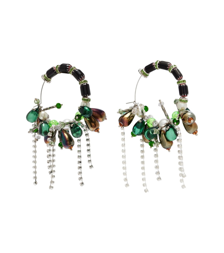 Photo: Dries Van Noten Embellished hoop earrings