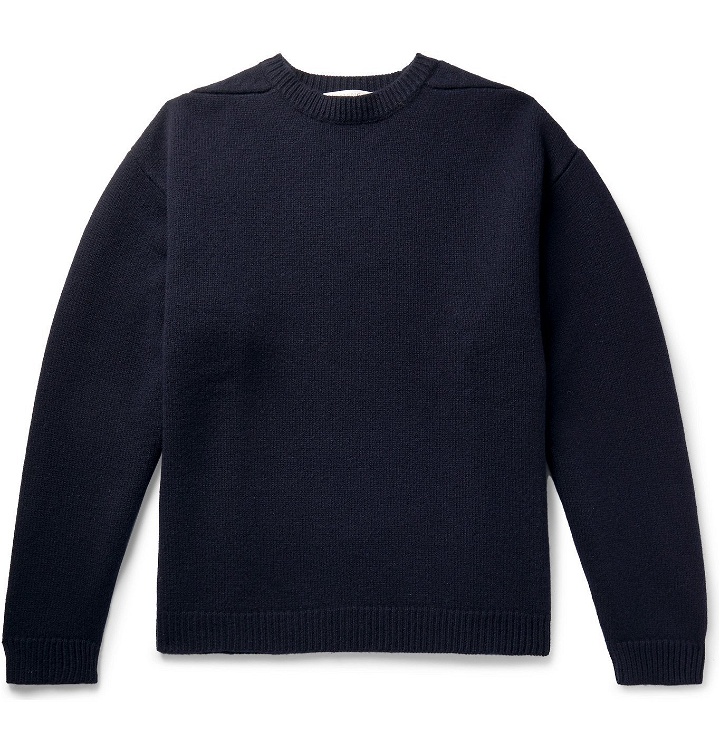 Photo: Studio Nicholson - Hemyl Oversized Wool Sweater - Blue